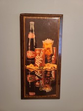 Vintage MCM 70s Jebco Dr Pepper Clock - Bar Den Man Cave WORKS picture