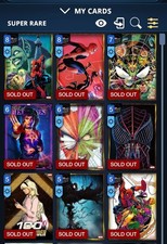 Topps Marvel Collect - 9 Regular/3 Now|VIP  2023-2025 Non-Award Super Rare (SRs) picture