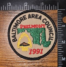 Baltimore Area Council Philmont 1991 BSA High Adventure Camp Patch picture