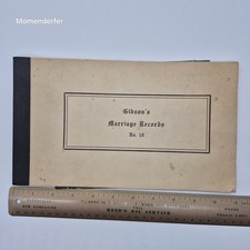 Vintage Minister Marriage Record Book 1943-1958 Boston Mass Genealogy Ephemera picture