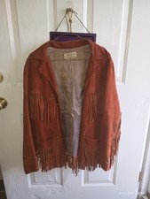 Vintage 1960s Jo-Kay Suedes Fringe Western Jacket Corral Sportswear Ardmore Okla picture