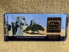Vtg 1997 The Star Wars Trilogy Special Edition Super Premium Trading Card Pack picture