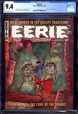 EERIE #6 CGC 9.4 WHITE PAGES // WARREN PUBLISHING MAGAZINE 1966 picture