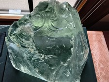 Large Master Andara Crystal Specimen Green with bubbles Joy Pure Love 2.150 KG picture