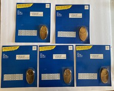 5 Vintage Carlton Cigarette Oval Keychain 1988 Carded  Secur•A•Key Tobacco Promo picture