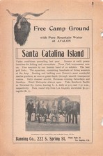 1900 SANTA CATALINA ISLAND CA Tuna Club Tournament Deep Sea Fishing ANTIQUE AD picture