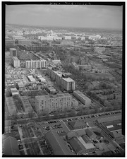 Washington DC 1950s Delaware Avenue Cityscape Aerial View Capitol Grounds picture