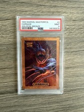 1994 Marvel Masterpieces Carnage HOLOFOIL-BRONZE #2 Card PSA 9 RARE Card picture
