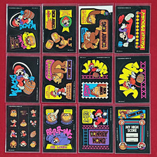 1982 Fleer Donkey Kong Sticker Card Lot of 12 - Mario Donkey Kong Original picture