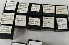 20 piece Old Stock Rare Systematic Micromount Thumbnail Mineral Collection picture