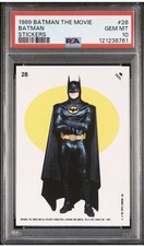 PSA 10 Batman 1989 Topps Movie Sticker Series 1 Vintage Full Solo Portrait POP 4 picture