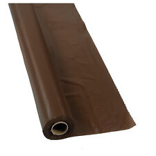 Chocolate Brown Plastic Tablecloth Roll, Party Supplies, 1 Piece picture