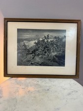 William Gilbert Gaul Photogravure The Ramparts Civil War Print Framed 14
