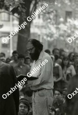 ALLEN GINSBERG POET Photo Negative WASHINGTON SQUARE PARK NYU SDS 1966 Poetry picture