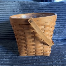 Vintage Longaberger 1994 Measuring Basket 14” Large Handwoven w/ protector picture
