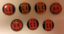 Lot of 7 New York City Public School PS 246 Brooklyn New York Pinbacks picture