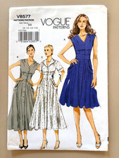 VOGUE Misses' Dress Pattern V8577 Size 8-14 UNCUT picture