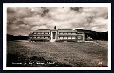 1930's Vintage Postcard ~Commercial High School, Hobart (later Ogilvie) ~RPPC picture
