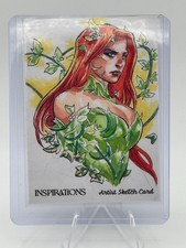 UD Inspirations: World of DC Poison Ivy Artist Sketch Card - Jomar Bulda picture