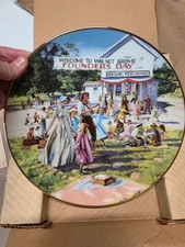 2 Vintage Little House on the Prairie Plates 1st & 2nd Issue + COAs picture