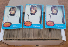 1977 Topps STAR WARS card lot (313 cards) LOW GRADE (PR/FR/GD) w/4 Luke #1s READ picture