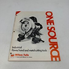 VTG 1960s Millers Falls Power Hand Metal Cutting Tool Catalog INGERSOLL RAND picture