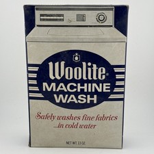 Vintage Woolite Machine Wash Detergent New Old Stock 1970 Laundry Classic Sealed picture