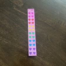 Vintage 1980s Cardesign Toots Too Many Hearts Hearts Sticker Strip #116890 picture