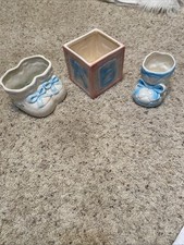 VTG C.M.C Relpo & Inarco Newborn Baby Planters Porcelain picture