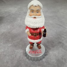Vintage Coca-Cola Santa Claus Collectible Figurine Red Hardee's Bobble Head Xmas picture