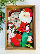 VTG Christmas Ornaments Collectibles Annalee Santa Holiday Decor Drawer Lot picture