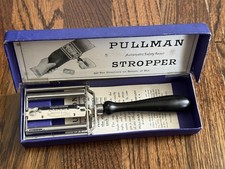 BARBER SHAVING TOOL PULLMAN SAFETY RAZOR BLADE STROP STROPPER ROCHESTER NY HONE picture