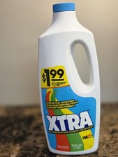 Vintage Xtra Laundry Detergent New Full Bottle Original 32 Oz Jug 1989 USA picture