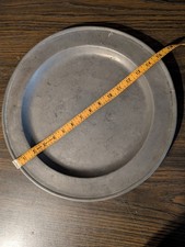 Antique XLarge 1700s Pewter Charger 15