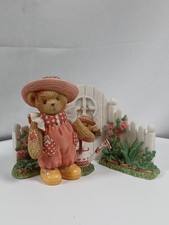 Cherished Teddies, Club Exclusive set ELOISE and her Garden Gate 2002 #CT023 picture