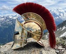 300 Spartan King Leonidas Helmet  Medieval Greek Warrior Helmet for Movie LARP picture