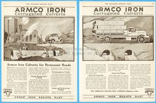 1919 Armco American Rolling Mill Co Ad Middleton OH Iron Culverts for Roads picture