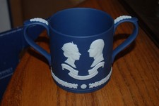 Wedgwood Jasperware Queen Golden Wedding anniversary limited edition of 1000 cup picture