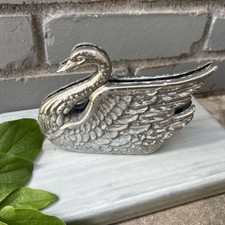 Godinger Vintage Silver Plated Swan Letter Holder picture