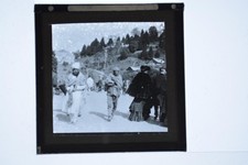Indian Hill Station Street Scene Traditional Dress Magic Lantern Slide c1900s picture