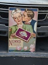Rare 1949 Ad Norris Exquisite Candies Valentines Chocolates - ORIGINAL 36X22 picture