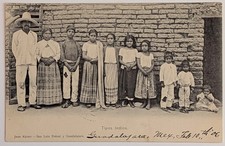 1906 Postcard Tipos Indios Native Family Guadalajara Mexico Juan Kaiser UDB picture