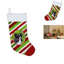 Caroline's Treasures SC9327-CS Border Collie Candy Cane Christmas Stocking picture