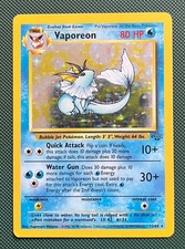 Vaporeon 12/64 Unlimited Holo Pokemon Jungle Moderately Played picture