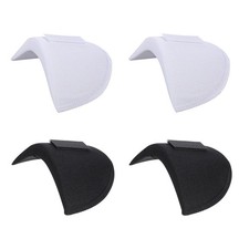 FIVEGOGO 2 Pairs Set-in Shoulder Pads Thickness 1.5cm Breathable Sponge Pads picture