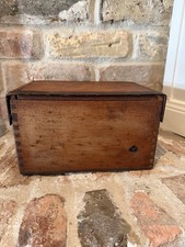 American antique dovetailed storage box 19th Century Folk Farmhouse Rustic picture