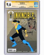 Invincible #1 CGC 9.6 White Pages 2003 1st Print Signed/sketched 1st Invincible picture
