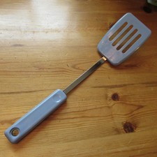 Ekco USA Slotted Spatula Nylon Blade Plastic Country Blue 13