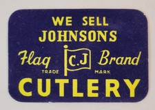 1920s-30s Christopher Johnson & Co. Felt & Cardboard Advertising Counter Display picture