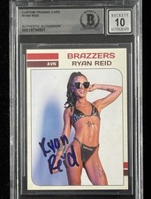 Ryan Reid Signed Trading Card Beckett Encapsulated Autograph Grade 10 AVN picture
